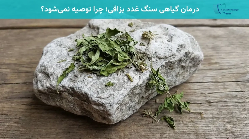 درمان گیاهی سنگ غدد بزاقی؛ چرا توصیه نمیشود؟